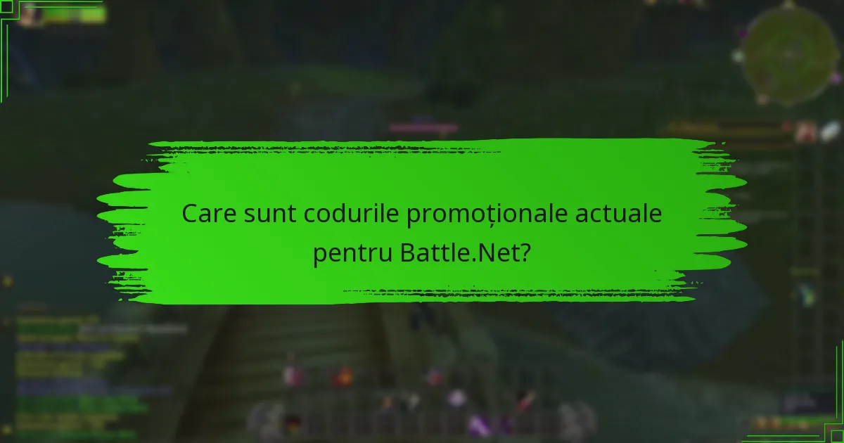 Care sunt codurile promoționale actuale pentru Battle.Net?