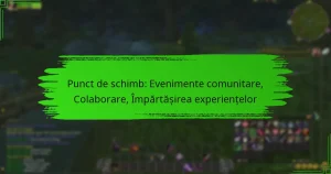 Punct de schimb: Evenimente comunitare, Colaborare, Împărtășirea experiențelor