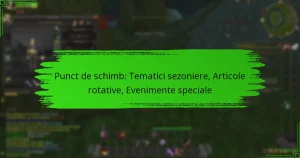 Punct de schimb: Tematici sezoniere, Articole rotative, Evenimente speciale